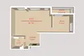 Mieszkanie 2 pokoi 81 m² Mińsk, Białoruś
