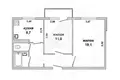 Mieszkanie 2 pokoi 52 m² Prużana, Białoruś