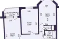Квартира 2 комнаты 62 м² Минск, Беларусь