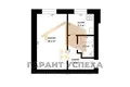 1 room apartment 30 m² Muchaviecki sielski Saviet, Belarus