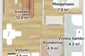 2 room apartment 34 m² Kaunas, Lithuania
