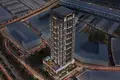 Wohnkomplex New high-rise residence Q Gardens Aliya with swimming pools and a business lounge, JVC, Dubai, UAE