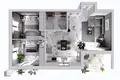 2 bedroom apartment 83 m² Asomatos Municipality, Cyprus
