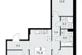 3 room apartment 76 m² Kommunarka, Russia
