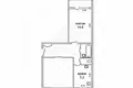 Wohnung 1 zimmer 49 m² Kobryn, Belarus