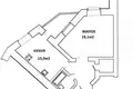 Wohnung 1 zimmer 47 m² Vialikija Matykaly, Belarus