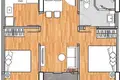 Apartamento 2 habitaciones 61 m² Choeng Thale, Tailandia