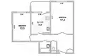 Квартира 2 комнаты 54 м² Мухавецкий сельский Совет, Беларусь