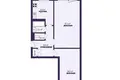Mieszkanie 2 pokoi 46 m² Soligorsk, Białoruś