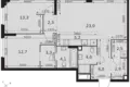 Wohnung 3 zimmer 79 m² Moskau, Russland
