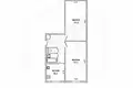 Apartamento 2 habitaciones 47 m² Muchaviecki sielski Saviet, Belarús