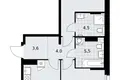 2 room apartment 65 m² Kommunarka, Russia