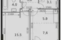 1 room apartment 42 m² Moscow, Russia