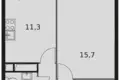 Квартира 1 комната 39 м² городской округ Мытищи, Россия
