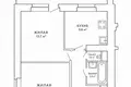 Appartement 2 chambres 55 m² Minsk, Bélarus
