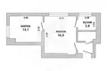 Appartement 2 chambres 38 m² Muchaviecki sielski Saviet, Bélarus