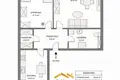 Квартира 2 комнаты 56 м² Краков, Польша