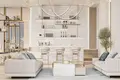 Kompleks mieszkalny New complex of furnished apartments Cove Grand with swimming pools, lounge areas and mini golf, Dubai Land Residence Complex, UAE