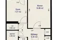 Mieszkanie 1 pokój 34 m² Mińsk, Białoruś