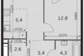 Квартира 2 комнаты 47 м² Москва, Россия