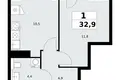 Mieszkanie 1 pokój 33 m² Kommunarka, Rosja