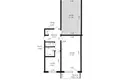 2 bedroom apartment 50 m² Minsk, Belarus