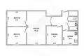 Apartamento 4 habitaciones 58 m² Muchaviecki sielski Saviet, Belarús