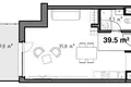 1 room apartment 47 m² Riga, Latvia