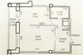Квартира 1 комната 44 м² Минск, Беларусь