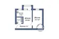 2 room apartment 45 m² Baranavichy, Belarus