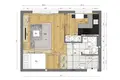 1 room apartment 41 m² Warsaw, Poland