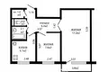 2 bedroom apartment 41 m² Minsk, Belarus