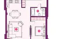 Квартира 2 комнаты 60 м² Рига, Латвия