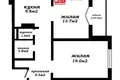 Квартира 2 комнаты 63 м² Минск, Беларусь