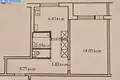 Apartamento 1 habitación 33 m² Vilna, Lituania