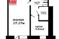 1 room apartment 29 m² Minsk, Belarus