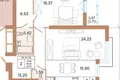 2 room apartment 87 m² Minsk, Belarus