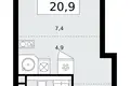 1 room apartment 21 m² Kommunarka, Russia