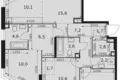 Apartamento 4 habitaciones 89 m² Moscú, Rusia