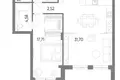 Appartement 1 chambre 85 m² Kaliningrad, Russie