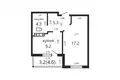 Квартира 1 комната 39 м² Минск, Беларусь