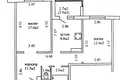 Wohnung 2 zimmer 56 m² Minsk, Belarus