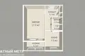 1 room apartment 33 m² Minsk, Belarus