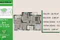 Квартира 3 комнаты 70 м² Мезитли, Турция