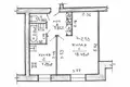 Квартира 1 комната 34 м² Речица, Беларусь