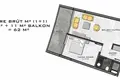 Apartamento 62 m² Akarca Koyu, Turquía