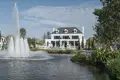 Kompleks mieszkalny Complex of villas with a swimming pool and a park close to the airport, Bangkok, Thailand