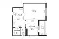 Квартира 1 комната 45 м² Минск, Беларусь