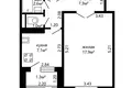 Mieszkanie 1 pokój 38 m² Mińsk, Białoruś