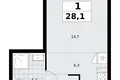 Appartement 1 chambre 28 m² Troïtsk, Russie